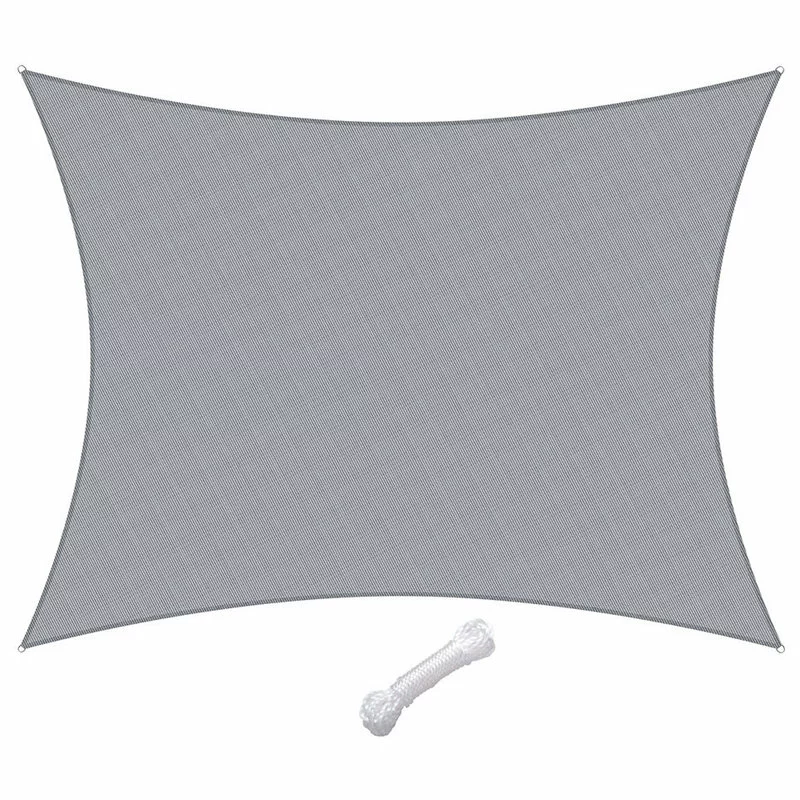 A+ Yescom 16x12 Ft 95% UV Block Rectangle Sun Shade Sail Canopy Patio Pool Net 2 A+ Yescom 16x12 Ft 95% UV Block Rectangle Sun Shade Sail Canopy Patio Pool Net - Image 2