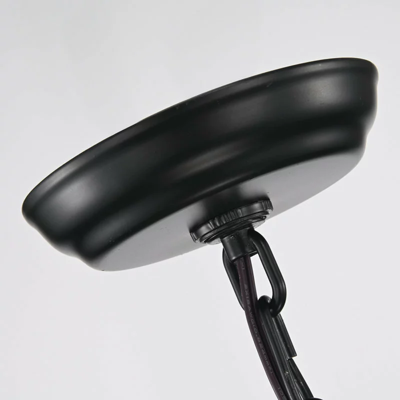 Edvivi Lighting 4-Light Matte Black Geometric Cage Chandelier With Brushed Nickel Farmhouse 5 Edvivi Lighting 4-Light Matte Black Geometric Cage Chandelier With Brushed Nickel Farmhouse - Image 5