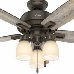 Hunter Fan Company 52" Donegan With 3 Lights Onyx Bengal Ceiling Fan With Light 19 Hunter Fan Company 52" Donegan With 3 Lights Onyx Bengal Ceiling Fan With Light -Ceiling Lighting Shop 00a1fddf0f8fcfdd 7528 w800 h800 b0 p0