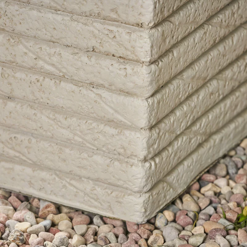 GDFStudio GDF Studio Hedy Square Lightweight Concrete Garden Decorative Urn Planter, Antiq 4 GDFStudio GDF Studio Hedy Square Lightweight Concrete Garden Decorative Urn Planter, Antiq - Image 4