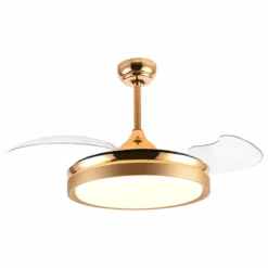 Star Home Décor 36" Retractable Ceiling Fan With LED Light & Remote, CCT Dimmable, French Gold -Ceiling Lighting Shop 01017b220dec779b 3409 w800 h800 b1 p0