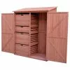 Leisure Season Ltd. Storage Shed With Pull Out Crates