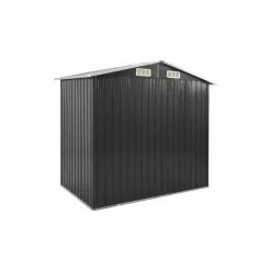 Vida XL International B.V. VidaXL Garden Shed With Rack Anthracite Iron Outdoor Storage Building House -Ceiling Lighting Shop 01410e8d03779e6b 8906 w800 h800 b1 p0