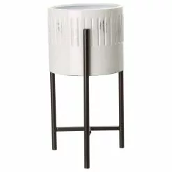 Glitzhome 3-Piece Washed White Metal Plant Stand Set -Ceiling Lighting Shop 014152250df09bb6 8628 w800 h800 b1 p0