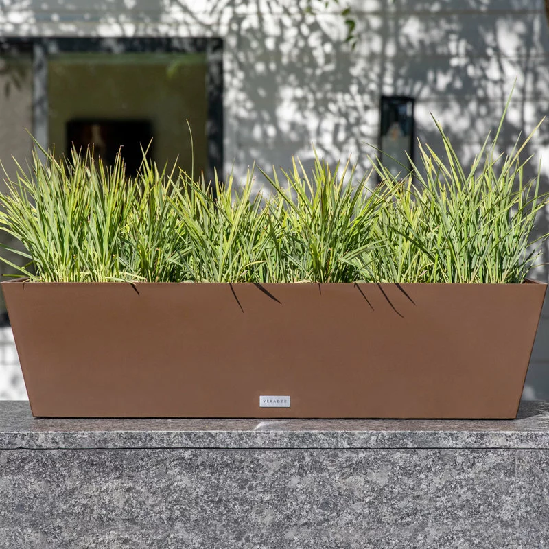 Veradek Beau Window Box Planter, Espresso Brown, 36 In. 5 Veradek Beau Window Box Planter, Espresso Brown, 36 In. - Image 5