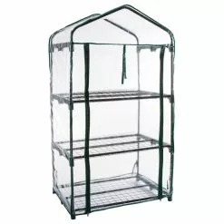 Pure Garden 3 Tier Mini Greenhouse With 3 Shelves 27.5x19x50 Inches