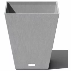 Veradek Nobleton Square Planter, Charcoal, 18"