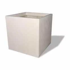 Amedeo Design Resin Stone Modular Square Planter, Limestone, 30x30x30, No Drainage