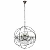 Elegant Furniture & Lighting Urban Collection Pendent Lamp, Shade,, Clear Shade, Dark Bronze