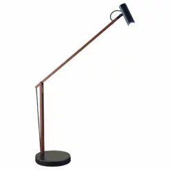 Adesso Crane LED Desk Lamp, Walnut