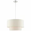 Livex Lighting Inc. Meadow 3 Light Pendant, Brushed Nickel, 20"