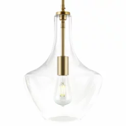Light Society Miller Pendant Lamp, Brushed Brass/Clear -Ceiling Lighting Shop 038130da0ee864c1 7248 w800 h800 b1 p0