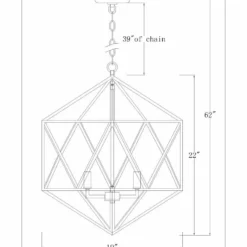 Edvivi Lighting 4-Light Matte Black Geometric Cage Chandelier With Brushed Nickel Farmhouse 13 Edvivi Lighting 4-Light Matte Black Geometric Cage Chandelier With Brushed Nickel Farmhouse -Ceiling Lighting Shop 03f1dd060d63fa71 0628 w800 h800 b0 p0