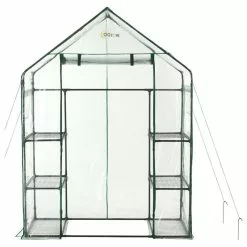 KSH Barnds OGrow Deluxe Walk-In 3-Tier 6-Shelf Portable Greenhouse