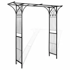 Vida XL International B.V. VidaXL Garden Arch Patio Backyard Plant Rose Trellis Archway Arbor Pergola