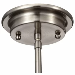 Edvivi Lighting 1-Light Brushed Nickel Encased Jar Hand Blown Glass Shade Mini Pendant -Ceiling Lighting Shop 04b1bd7009d1b7b8 2806 w800 h800 b1 p0