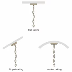 LNC Lighting LNC Handmade Distressed Off White Wood Candle-Style Metal Chandelier -Ceiling Lighting Shop 060150330cb049f7 1151 w800 h800 b1 p0