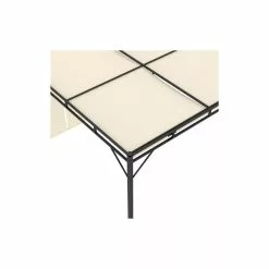 Vida XL International B.V. VidaXL Garden Gazebo With Side Curtain 118.1"x118.1"x88.6" Cream Sunshade -Ceiling Lighting Shop 074145d503934e06 2952 w800 h800 b0 p0