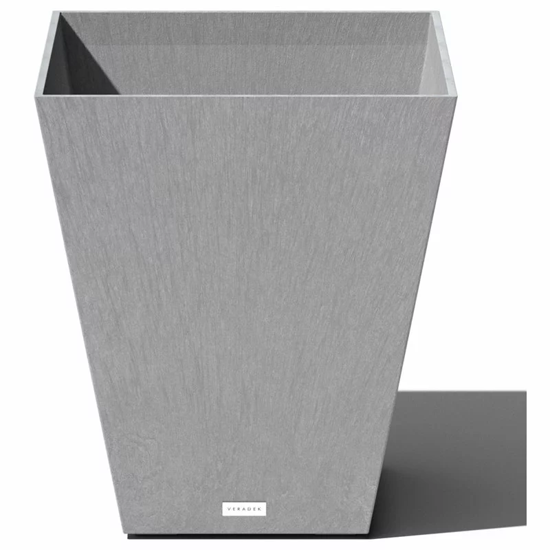 Veradek Nobleton Square Planter, Charcoal, 22" 1 Veradek Nobleton Square Planter, Charcoal, 22"