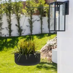 Veradek Pure Series Hanging Kona Bowl 14" Planter, Black -Ceiling Lighting Shop 08a1d82c026c3e28 4283 w800 h800 b0 p0