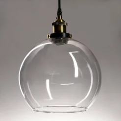 Yescom Vintage-Style Glass Ball Ceiling Lamp Pendant, Clear, 9.8" -Ceiling Lighting Shop 0931635d07f38e6b 3720 w800 h800 b0 p0