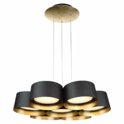 Modern Forms Marimba LED Chandelier, Gold Leaf, 24"