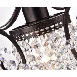 Edvivi Lighting Amorette 1-Light Antique Bronze Finish Mini Chandelier With Crystals -Ceiling Lighting Shop 0a911f86091498df 6859 w800 h800 b0 p0