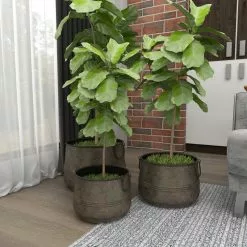 Brimfield & May Rustic Brass Metal Planter 69183 -Ceiling Lighting Shop 0ae184ca01e1e947 8052 w800 h800 b0 p0