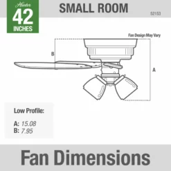 Hunter Fan Company Crestfield Noble Bronze Ceiling Fan With Light, 42" -Ceiling Lighting Shop 0c0145ee0f8fc468 9839 w800 h800 b0 p0