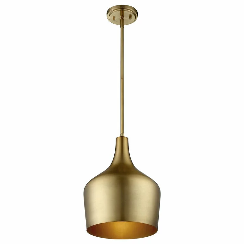 Trade Winds Lighting Trade Winds Lisa Metal Pendant Light In Natural Brass 2 Trade Winds Lighting Trade Winds Lisa Metal Pendant Light In Natural Brass - Image 2