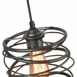 LNC Lighting LNC Mocha 1-Light Farmhouse Antique Black Cylinder Mini Pendant Lighting 9.5"H -Ceiling Lighting Shop 0d21f733028f01dc 7003 w800 h800 b1 p0