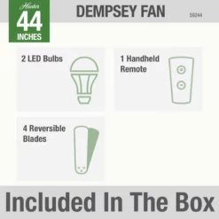 Hunter Fan Company 44" Dempsey Low Profile Ceiling Fan With Light + Remote, Fr 19 Hunter Fan Company 44" Dempsey Low Profile Ceiling Fan With Light + Remote, Fr -Ceiling Lighting Shop 0f0169fc0f8fe6d5 9767 w800 h800 b0 p0