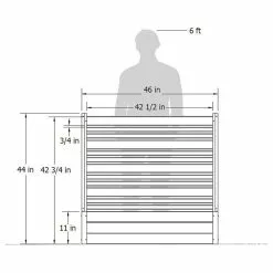 Enclo Privacy Screens 4ft Florence Freestanding WoodTek Vinyl Screen And Planter Box (Ash) -Ceiling Lighting Shop 0f31d0ff025d6b17 7580 w800 h800 b1 p0