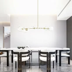 Light Society Trident 5-Light Chandelier, Brass/Clear -Ceiling Lighting Shop 0f5142a500dc5a17 8335 w800 h800 b0 p0