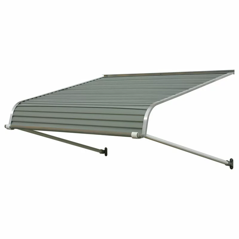 NuImage Awnings 1100 Series Aluminum Door Canopy 54"x48" Projection, Graystone 1 NuImage Awnings 1100 Series Aluminum Door Canopy 54"x48" Projection, Graystone