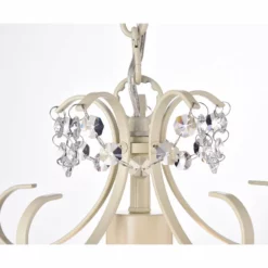 Edvivi Lighting Amorette 1-Light White Finish Mini Chandelier With Crystals Glam Lighting -Ceiling Lighting Shop 115131910915d332 2085 w800 h800 b0 p0
