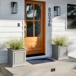 Veradek Brixton Cube Planter, 20", Gray -Ceiling Lighting Shop 1161c7db01802946 6725 w800 h800 b0 p0