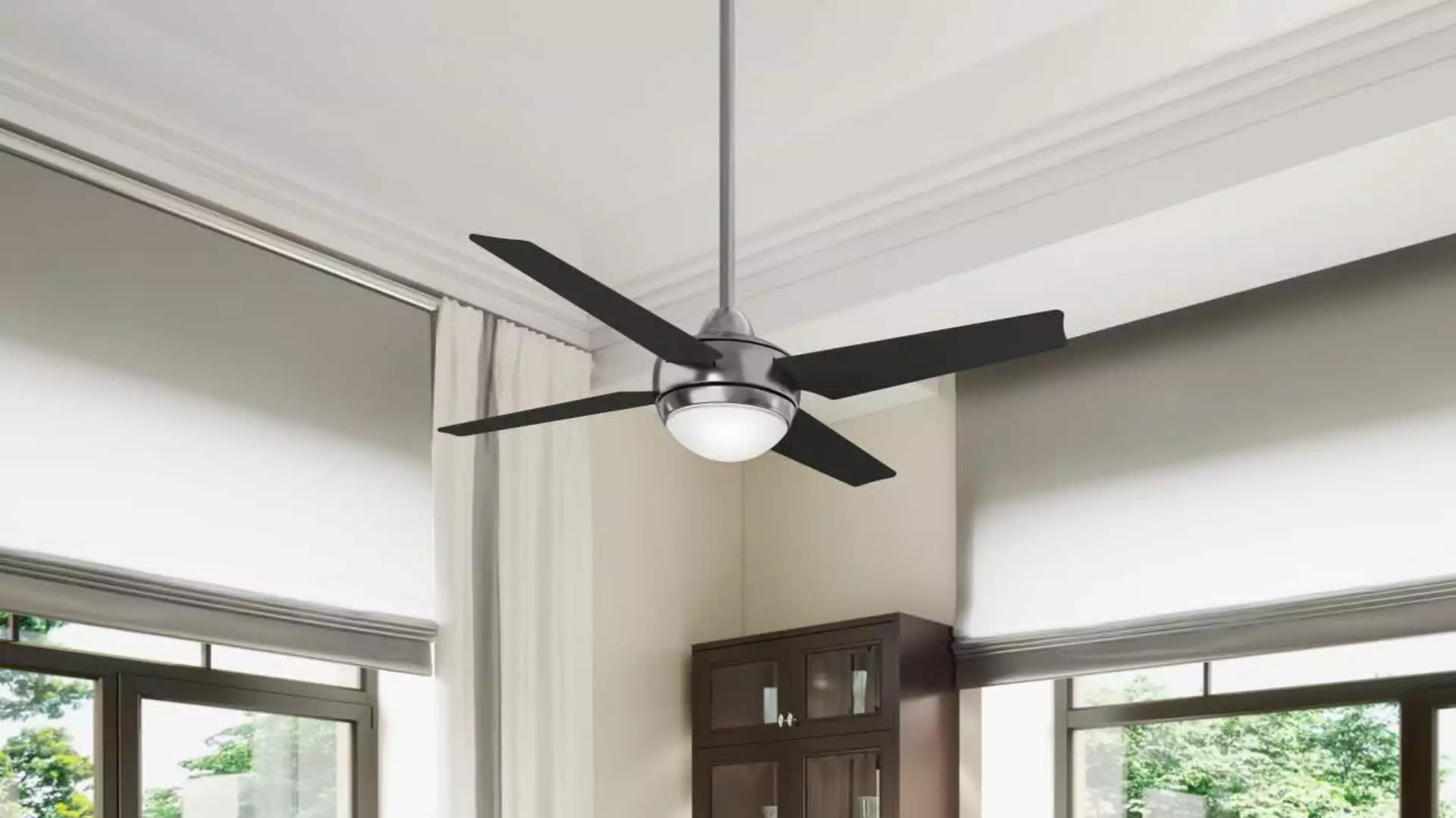 Hunter Fan Company Sonic Ceiling Fan With Light And Handheld Remote, Brushed Nic 2 Hunter Fan Company Sonic Ceiling Fan With Light And Handheld Remote, Brushed Nic - Image 2