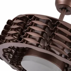 Todays Fans Oceano Bladeless Ceiling Fan, 6 Speeds With LED Light - 23 Inch, Bronze -Ceiling Lighting Shop 12b178e90217c6d3 4563 w800 h800 b0 p0