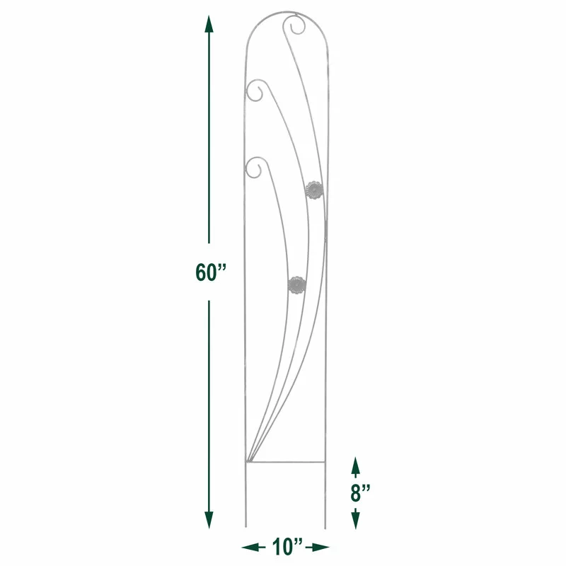Arcadia Garden Products Autumn Leaf Trellis, 5'x10" 2 Arcadia Garden Products Autumn Leaf Trellis, 5'x10" - Image 2