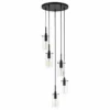 Linea Di Liara Effimero 5-Light Cluster Pendant, Black