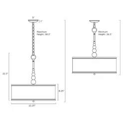 Kira Home Adelade 22.5" Drum Pendant Chandelier, Sand Fabric Shade, Glass -Ceiling Lighting Shop 14317ff10d803424 8688 w800 h800 b1 p0