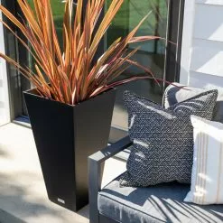 Veradek Midland Tall Square Planter, Black, 30'' -Ceiling Lighting Shop 14a10f0201795cb9 3171 w800 h800 b0 p0