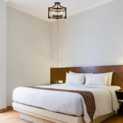 Kira Home Woodrow 15" Farmhouse Semi Flush Convertible Pendant Light, Wood Style -Ceiling Lighting Shop 14a196b600c3d7a4 8463 w800 h800 b0 p0