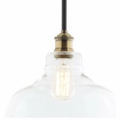 Linea Di Liara Lucera Industrial Factory Pendant, Antique Brass, Fixture Only