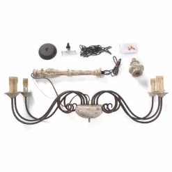 LNC Lighting LNC 6-Light French Country And Farmhouse Candle Rustic Chandelier Lighting 25 LNC Lighting LNC 6-Light French Country And Farmhouse Candle Rustic Chandelier Lighting -Ceiling Lighting Shop 159149e60d706e24 9915 w800 h800 b1 p0