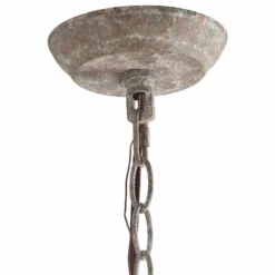 LNC Lighting LNC Handmade Distressed Off White Wood Candle-Style Metal Chandelier -Ceiling Lighting Shop 1591bdfc0d6e3afd 1151 w800 h800 b1 p0