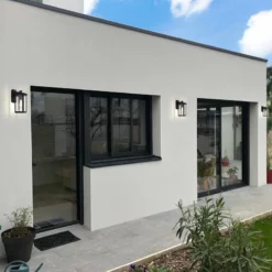 CHLOE Lighting, Inc. CHLOE Lighting QUILL Transitional 1-Light Textured Black Outdoor Wall Sconce -Ceiling Lighting Shop 15f130f80fdd43a9 5610 w800 h800 b0 p0