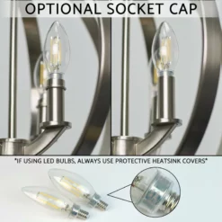 Kira Home Orbits 21" 4-Light Modern Sphere/Orb Chandelier, Brushed Nickel Finish -Ceiling Lighting Shop 161134f300de4a35 8687 w800 h800 b0 p0