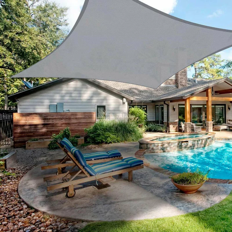 A+ Yescom 16x12 Ft 95% UV Block Rectangle Sun Shade Sail Canopy Patio Pool Net 5 A+ Yescom 16x12 Ft 95% UV Block Rectangle Sun Shade Sail Canopy Patio Pool Net - Image 5